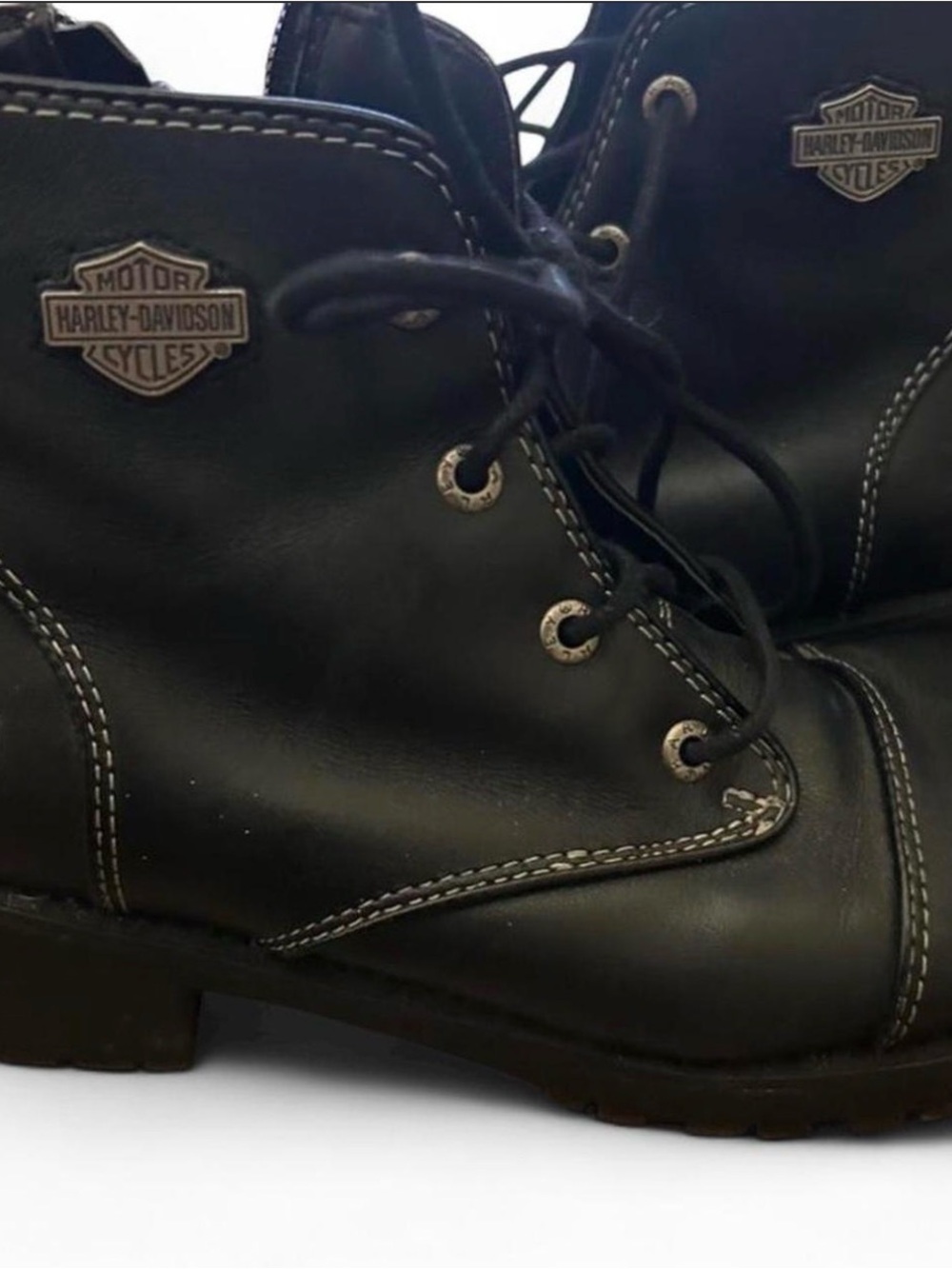 Harley-Davidson Women’s  Black Lace-Up Leather Boots